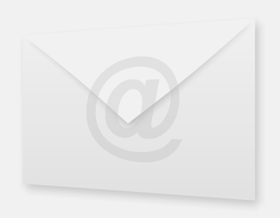 Envelope with the at icon.